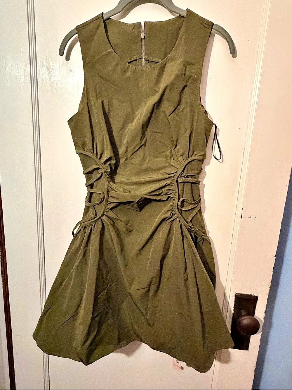 Micas Olive Mini Dress NWT